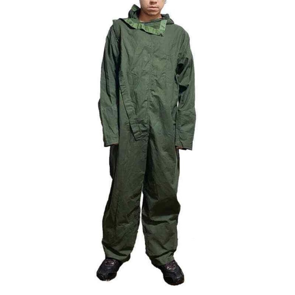 VTG Sonorco Mens French Army Overalls Size 92 Green Chore Work Military 1970s